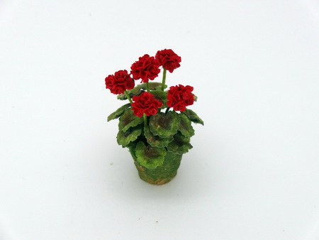 Red Geraniums - Click Image to Close